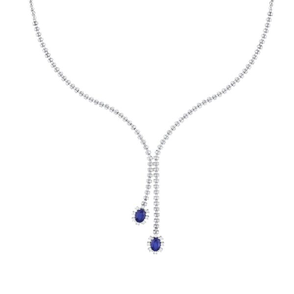 4,59 Karat Pırlanta Safir Gerdanlık